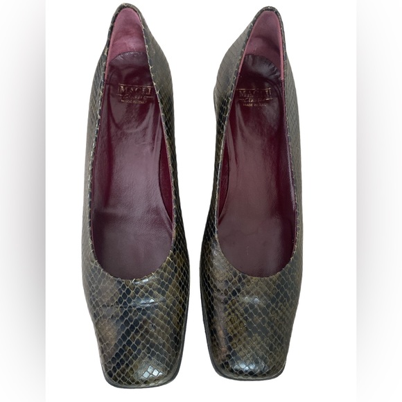 Magli Classic Animal Print Snakeskin Pump Shoe Size 40 / 9-9.5 - Picture 2 of 9